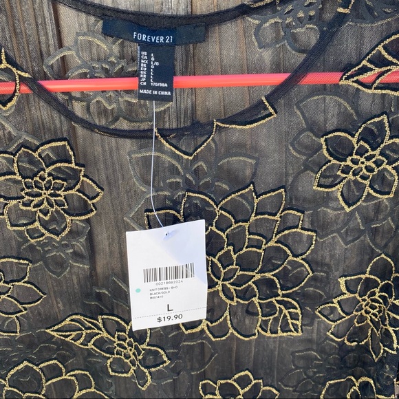 Mesh and Gold dress - Picture 2 of 3